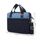 Upcycled Unisex Denim Sleek Laptop Messenger Bag - Dwij - 