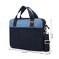 Upcycled Unisex Denim Sleek Laptop Messenger Bag (Large) - Dwij - 