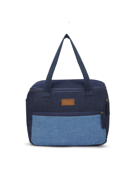 Upcycled Unisex Eco friendly Denim Jeans Lunch Bag (Small) - Dwij - 