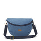 Upcycled Unisex Fanny pack/Waist Pouch Light Blue Sling Bag - Dwij - 