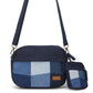 Upcycled Unisex Patched Denim Crossbody Sling with pouch - Dwij - 