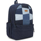 Upcycled Unisex Patched Denim & Felt Jeans Travel Backpack - Dwij - 