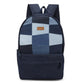 Upcycled Unisex Patched Denim & Felt Jeans Travel Backpack - Dwij - 
