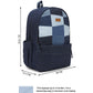 Upcycled Unisex Patched Denim & Felt Jeans Travel Backpack - Dwij - 