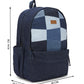 Upcycled Unisex Patched Denim & Felt Jeans Travel Backpack - Dwij - 