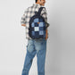 Upcycled Unisex Random Denim & Felt Travel Backpack - Dwij - 
