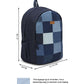 Upcycled Unisex Random Denim & Felt Travel Backpack - Dwij - 