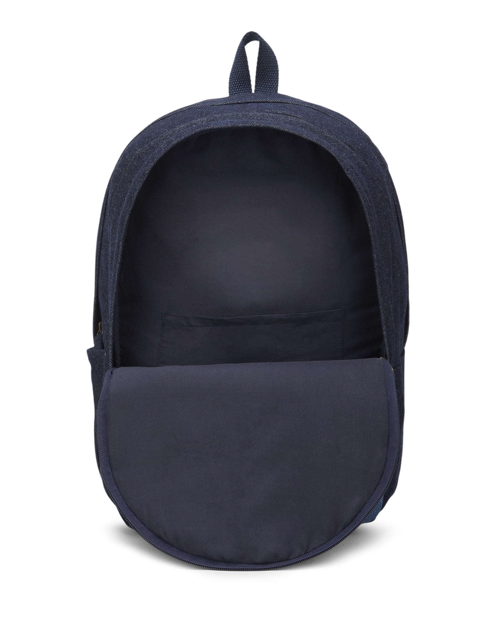 Upcycled Unisex Random Denim & Felt Travel Backpack - Dwij - 
